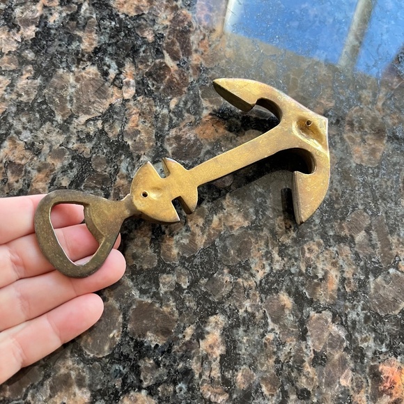 Vintage Brass Anchor Bottle Opener - Picture 5 of 5